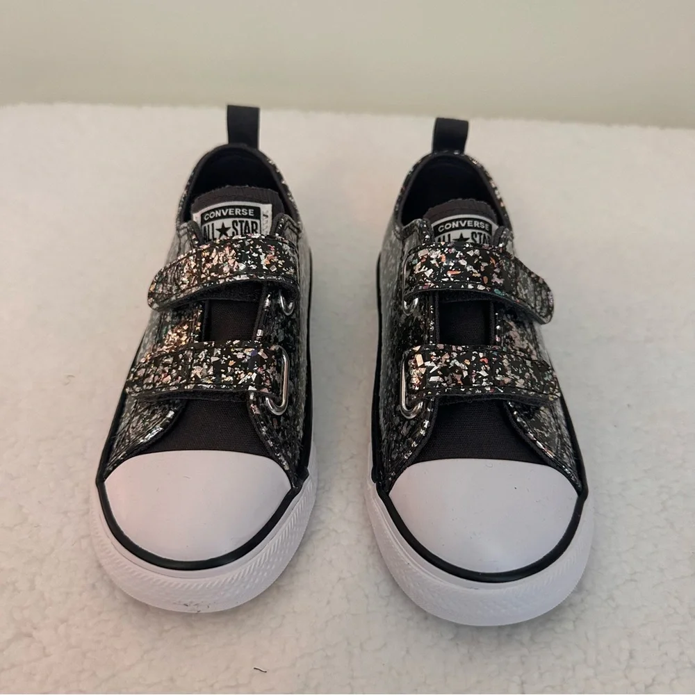 Converse Kids' Glitter Black Sneakers